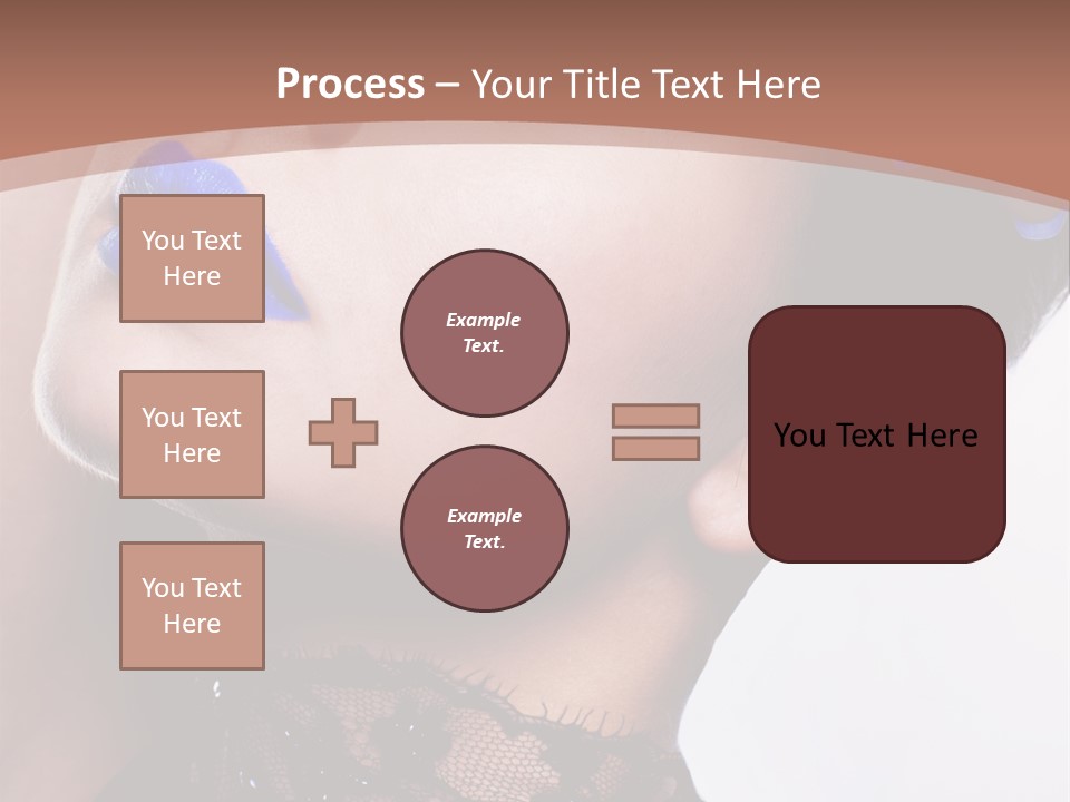Contemplation Studio Shot Makeup PowerPoint Template
