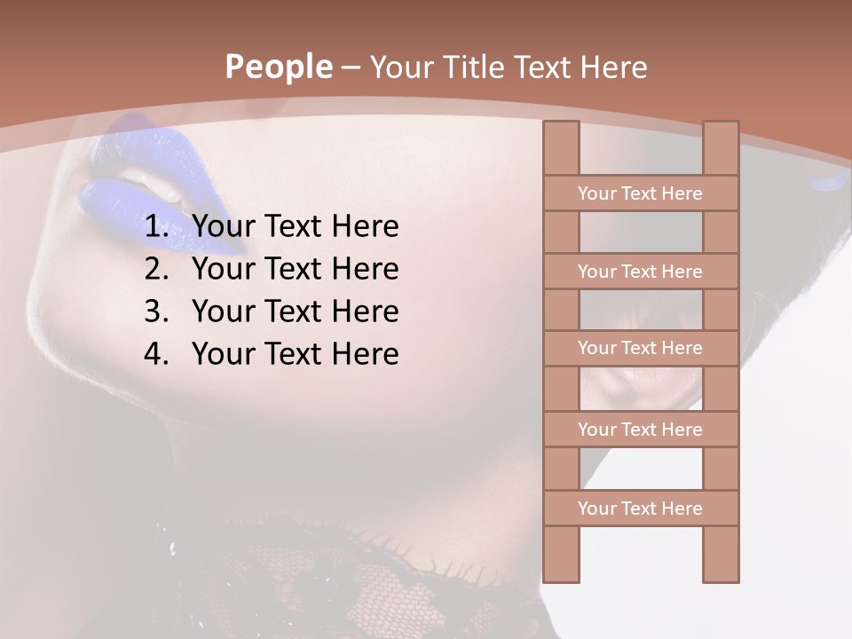 Contemplation Studio Shot Makeup PowerPoint Template