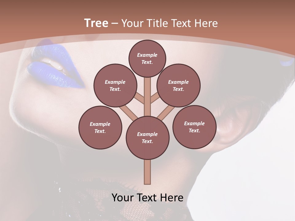 Contemplation Studio Shot Makeup PowerPoint Template