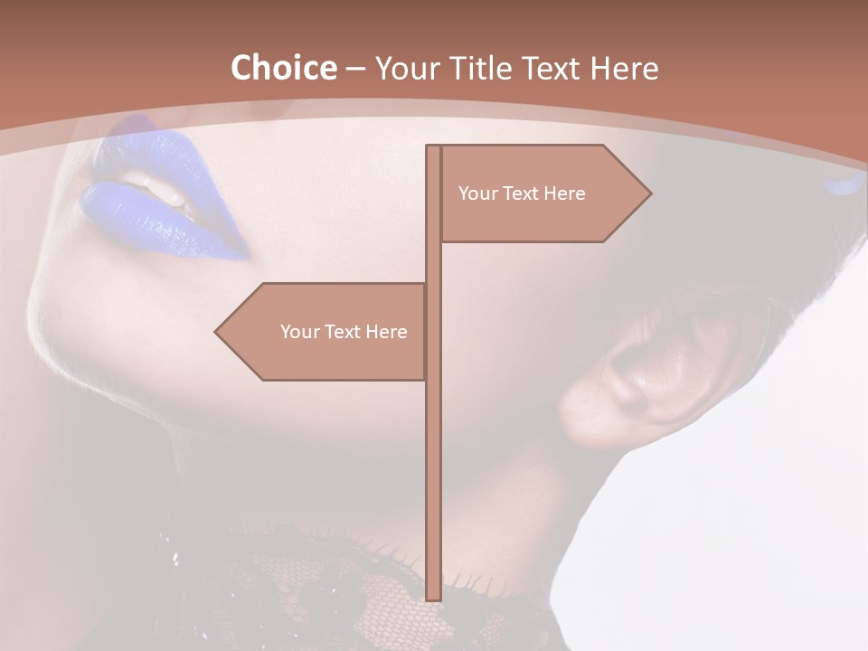 Contemplation Studio Shot Makeup PowerPoint Template