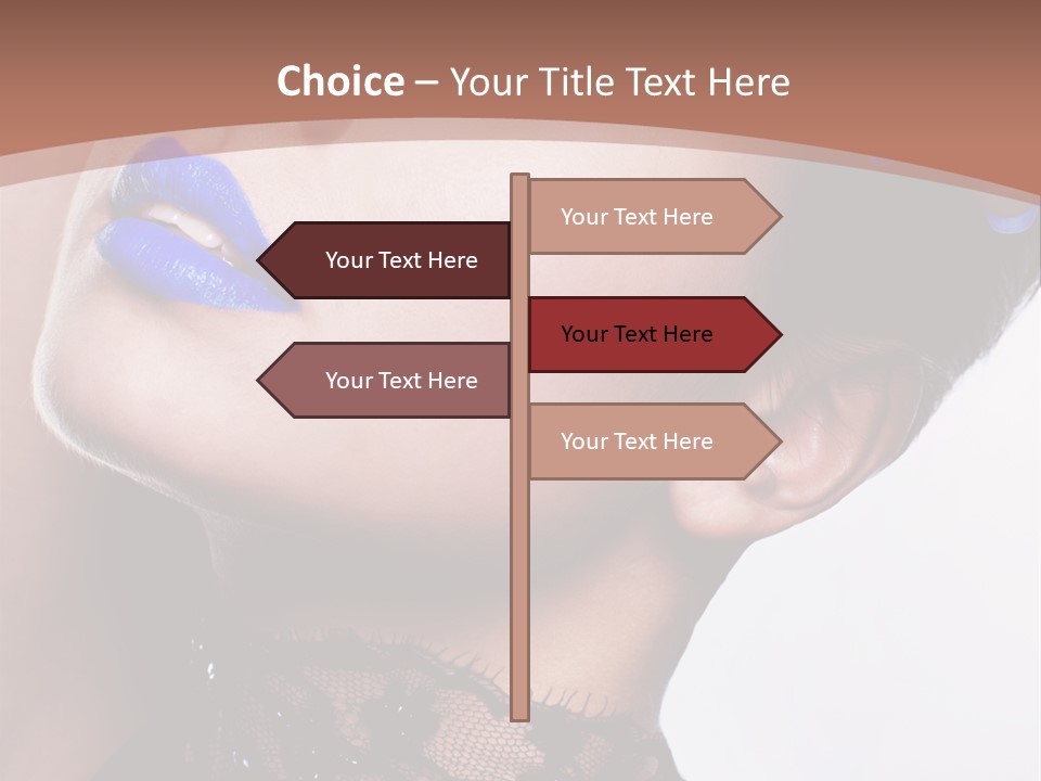 Contemplation Studio Shot Makeup PowerPoint Template