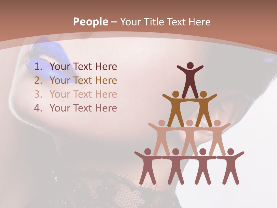 Contemplation Studio Shot Makeup PowerPoint Template