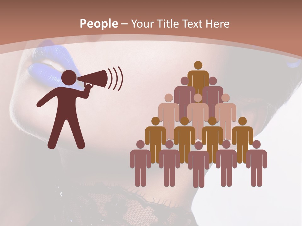 Contemplation Studio Shot Makeup PowerPoint Template