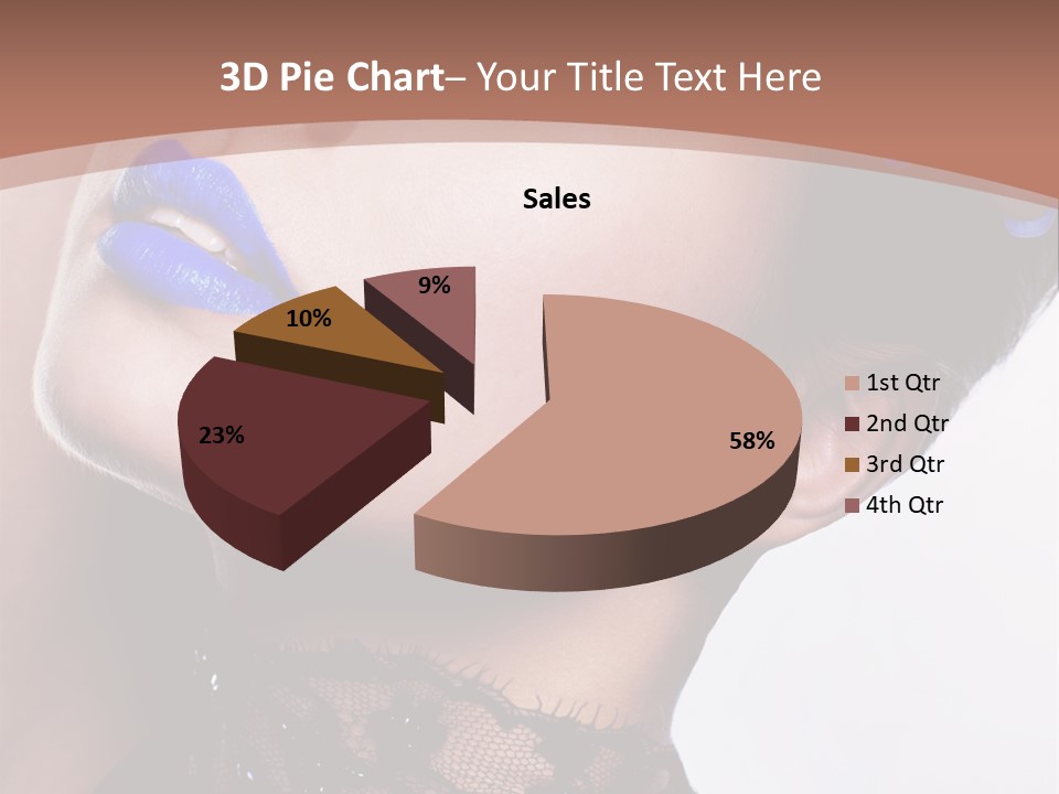 Contemplation Studio Shot Makeup PowerPoint Template