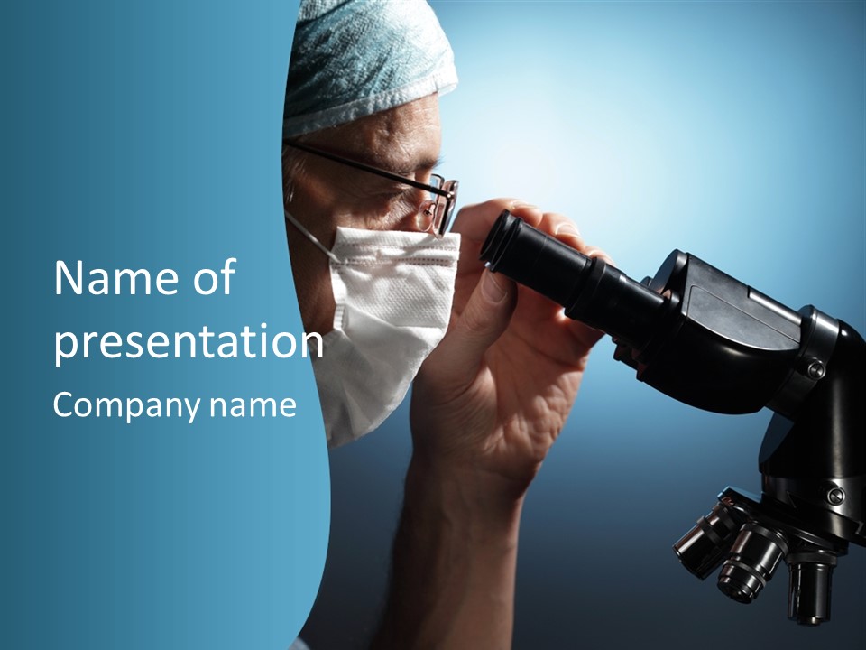 People Medicine Studying PowerPoint Template