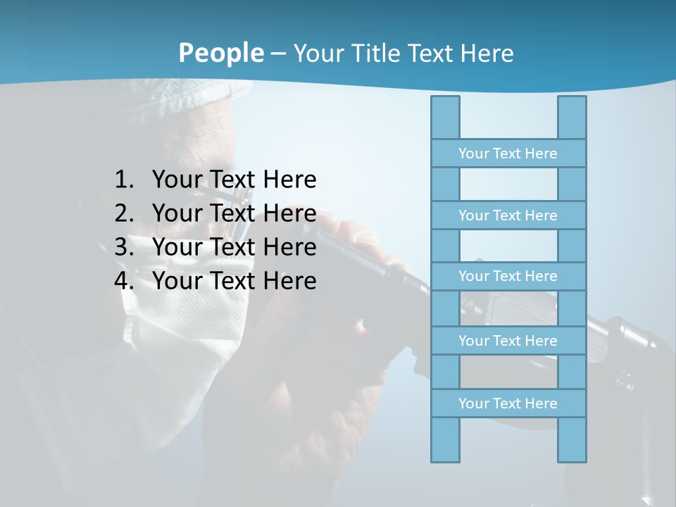 People Medicine Studying PowerPoint Template
