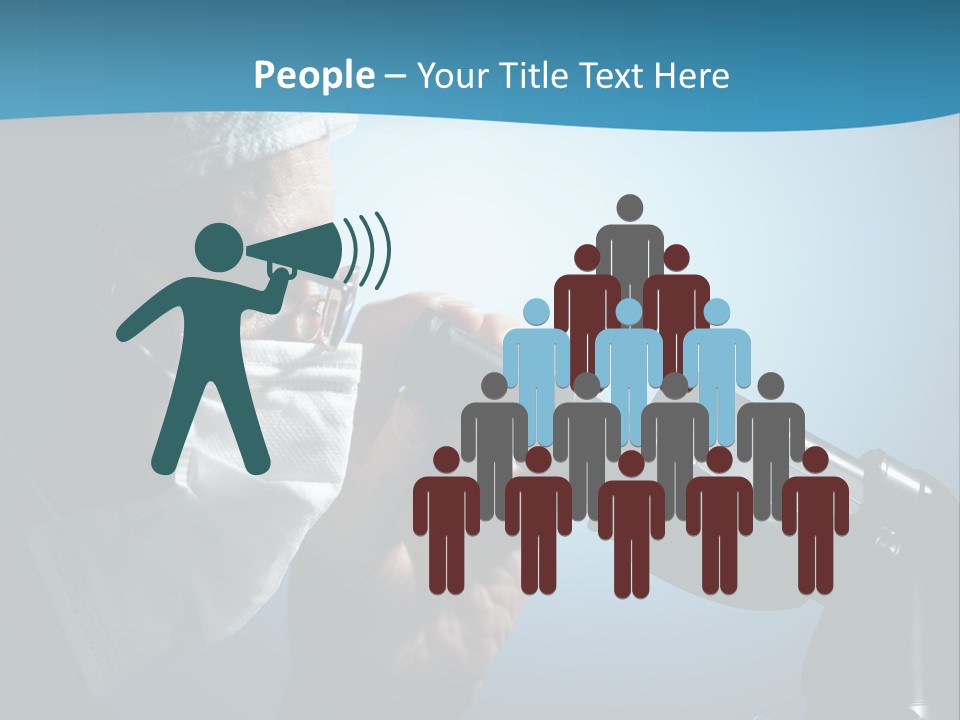 People Medicine Studying PowerPoint Template