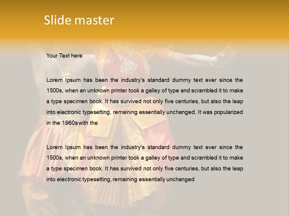 A Couple Of People That Are Performing Some Kind Of Dance PowerPoint Template