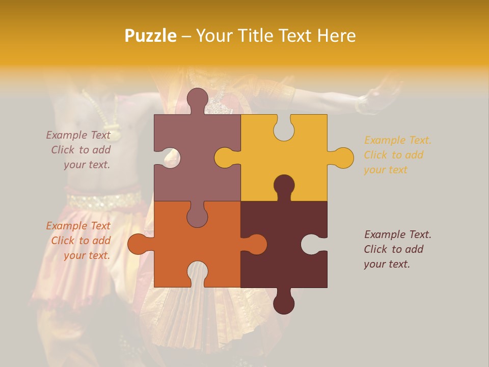 A Couple Of People That Are Performing Some Kind Of Dance PowerPoint Template