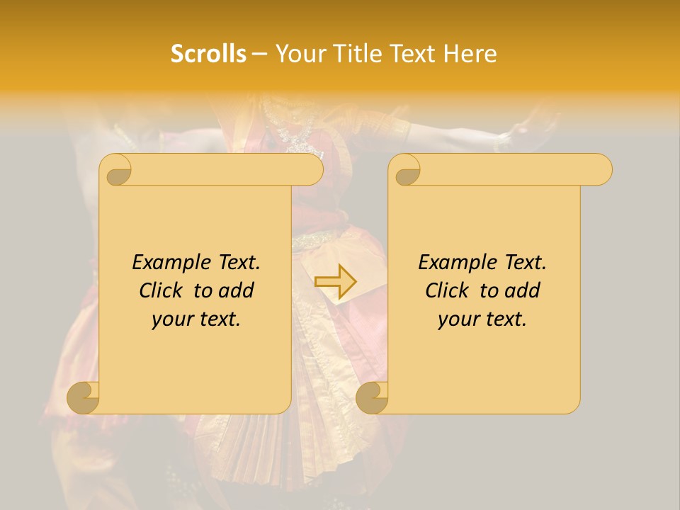 A Couple Of People That Are Performing Some Kind Of Dance PowerPoint Template