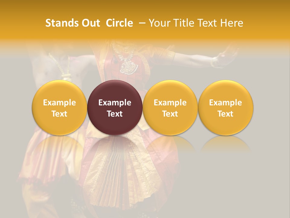 A Couple Of People That Are Performing Some Kind Of Dance PowerPoint Template