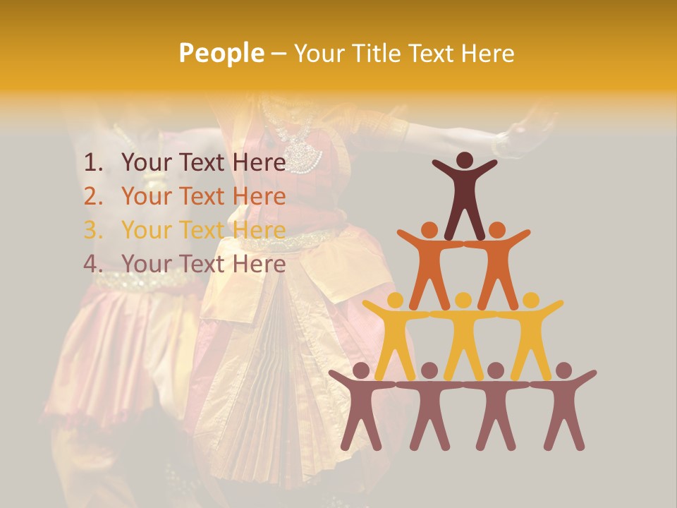 A Couple Of People That Are Performing Some Kind Of Dance PowerPoint Template