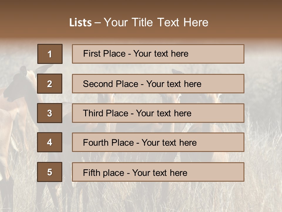 Fauna Ecology National PowerPoint Template