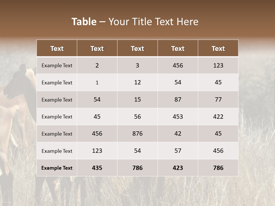Fauna Ecology National PowerPoint Template
