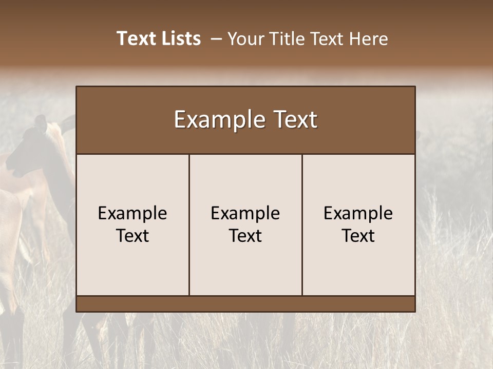 Fauna Ecology National PowerPoint Template