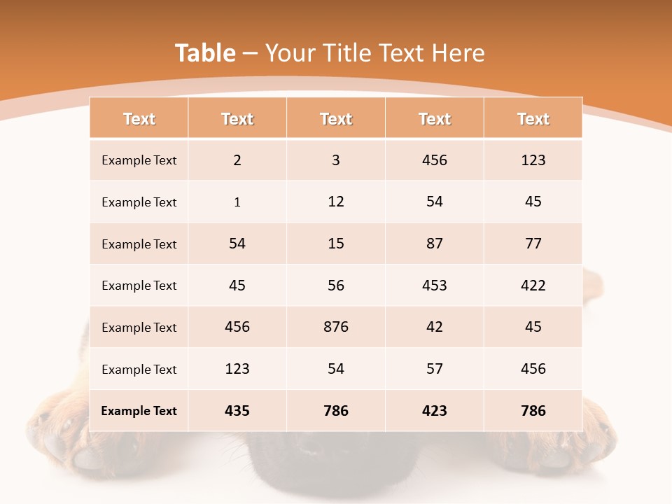 Purebred Domestic Mammal PowerPoint Template