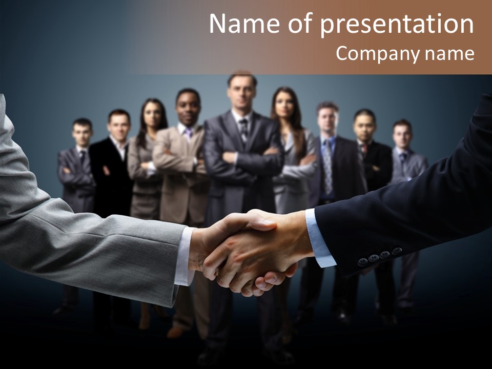 Cooperation Promise Greet PowerPoint Template