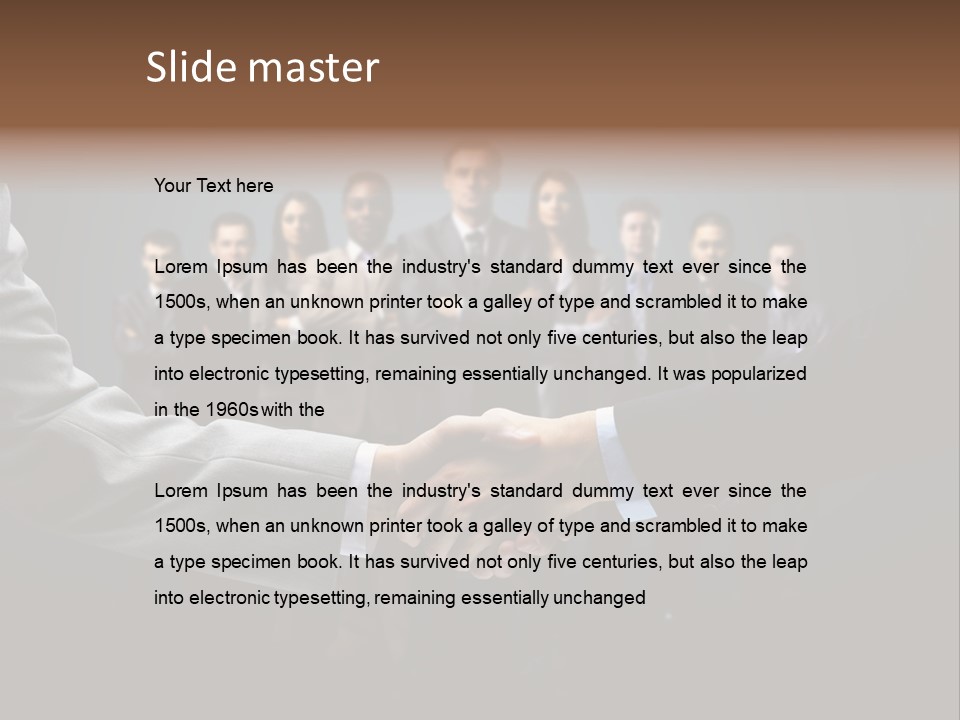 Cooperation Promise Greet PowerPoint Template