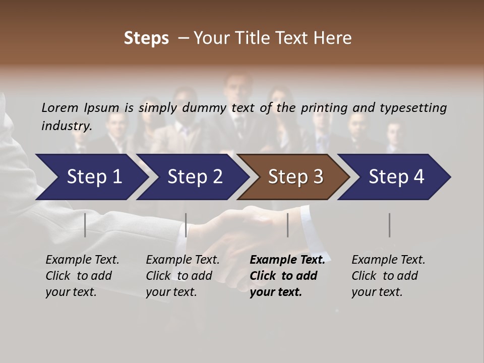 Cooperation Promise Greet PowerPoint Template