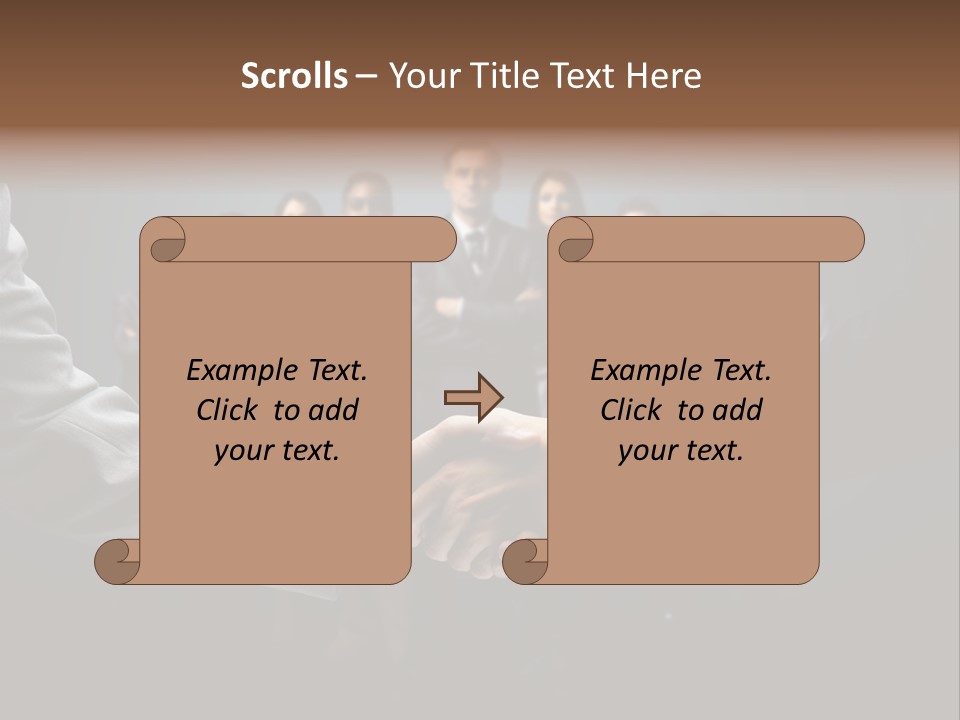 Cooperation Promise Greet PowerPoint Template