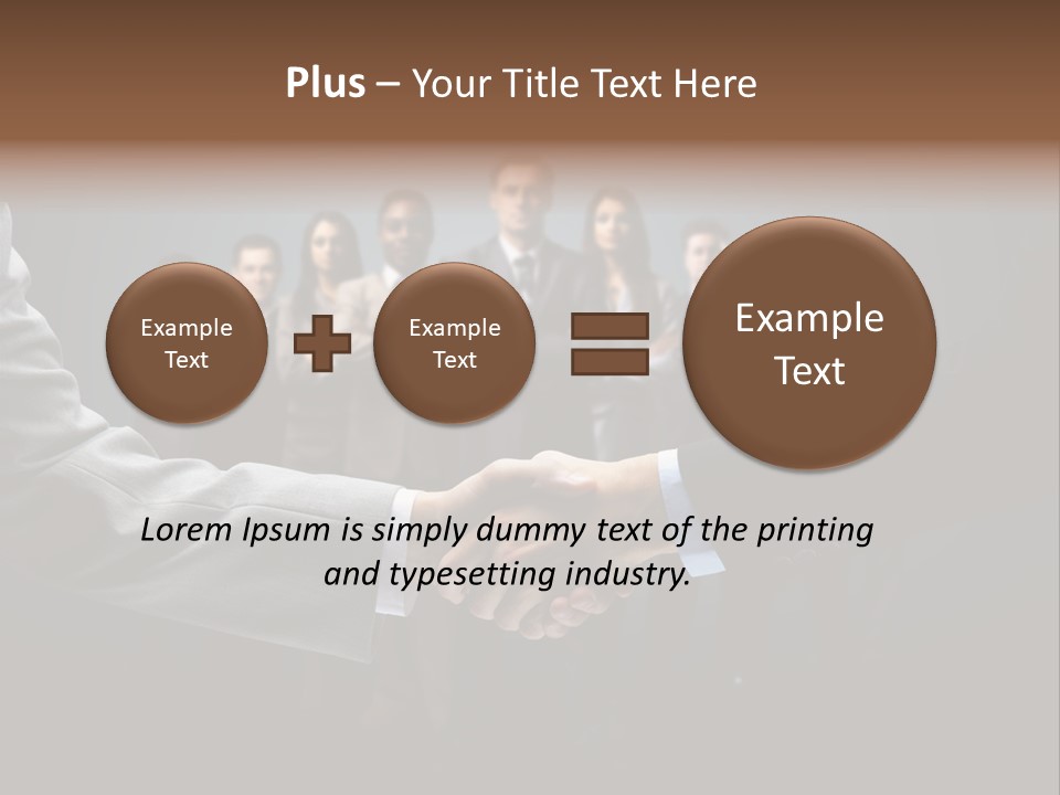 Cooperation Promise Greet PowerPoint Template