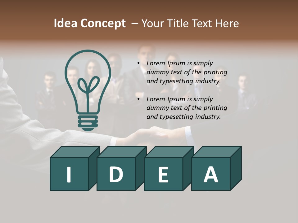 Cooperation Promise Greet PowerPoint Template