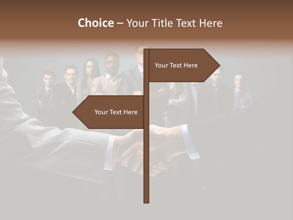 Cooperation Promise Greet PowerPoint Template