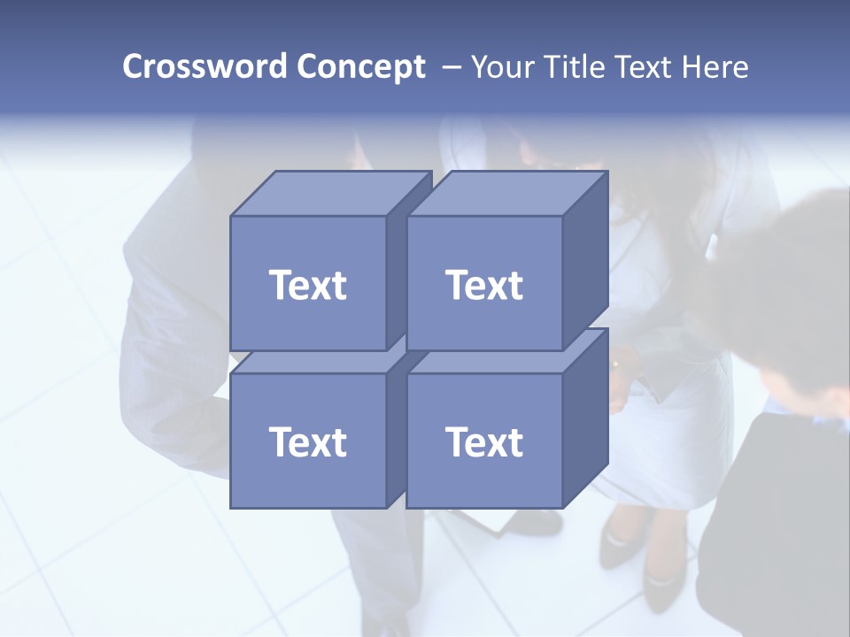 Team Communication Businesswoman PowerPoint Template