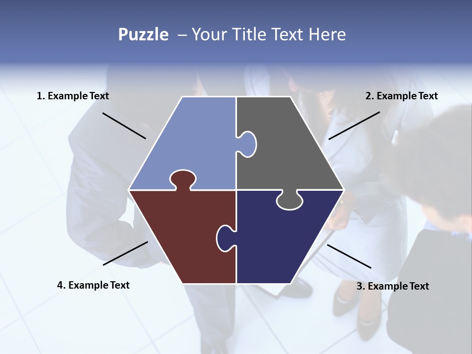 Team Communication Businesswoman PowerPoint Template