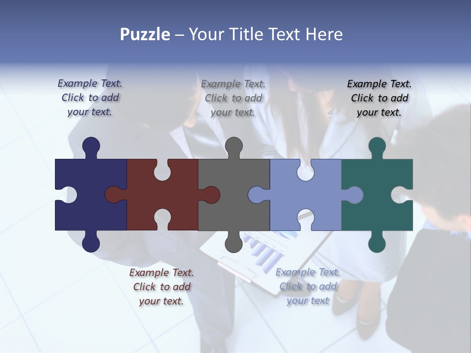 Team Communication Businesswoman PowerPoint Template