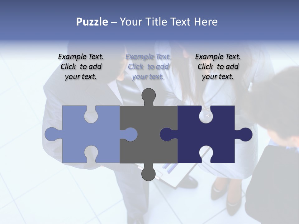 Team Communication Businesswoman PowerPoint Template