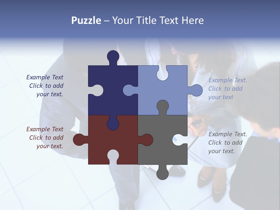 Team Communication Businesswoman PowerPoint Template