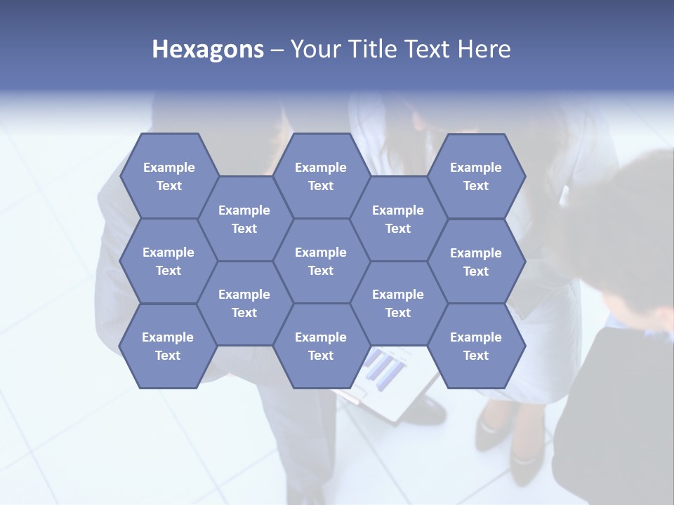 Team Communication Businesswoman PowerPoint Template