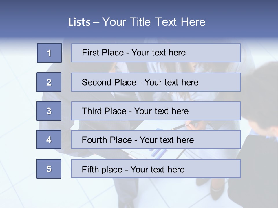 Team Communication Businesswoman PowerPoint Template