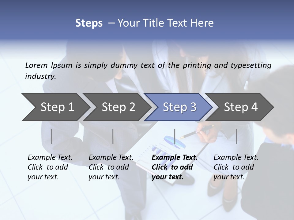 Team Communication Businesswoman PowerPoint Template