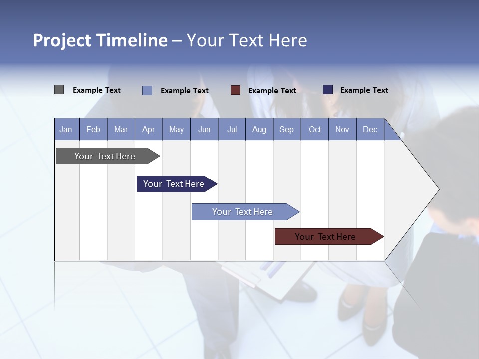 Team Communication Businesswoman PowerPoint Template