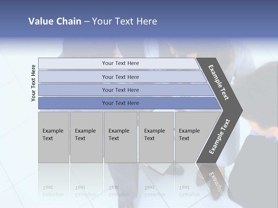Team Communication Businesswoman PowerPoint Template