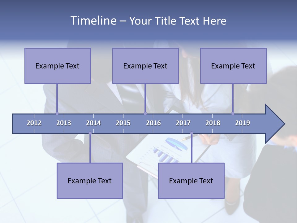 Team Communication Businesswoman PowerPoint Template
