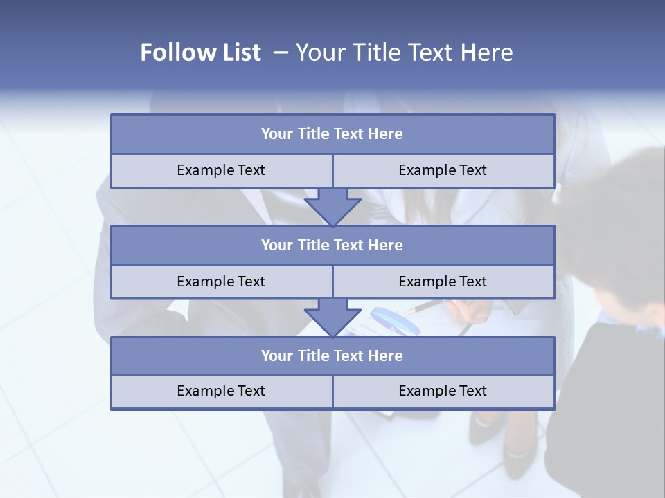 Team Communication Businesswoman PowerPoint Template