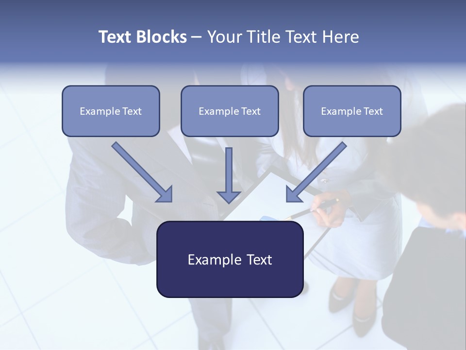 Team Communication Businesswoman PowerPoint Template