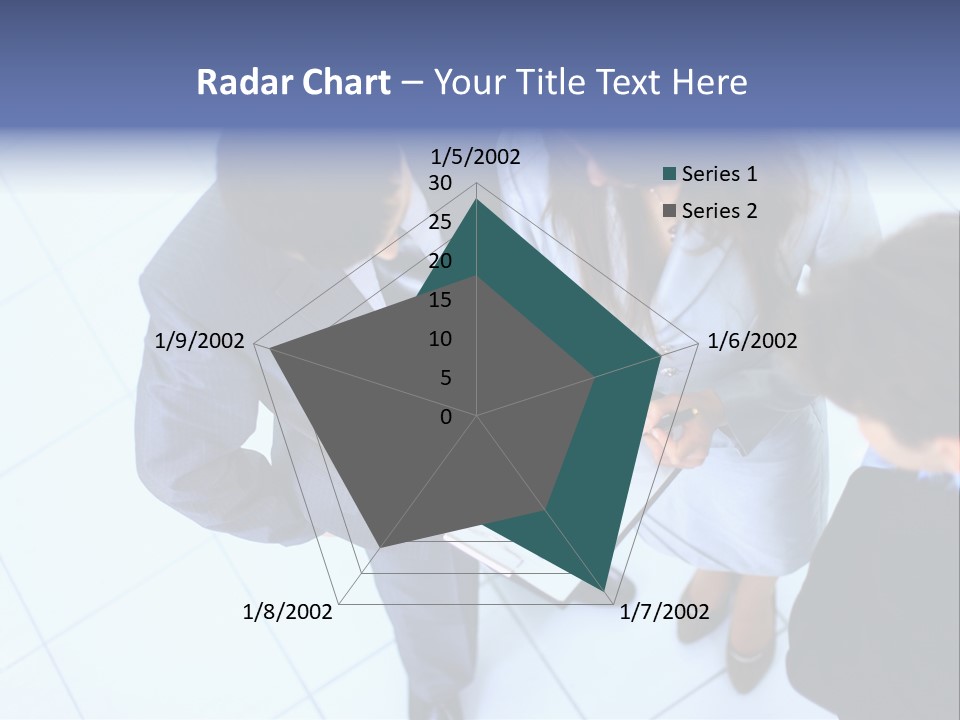 Team Communication Businesswoman PowerPoint Template