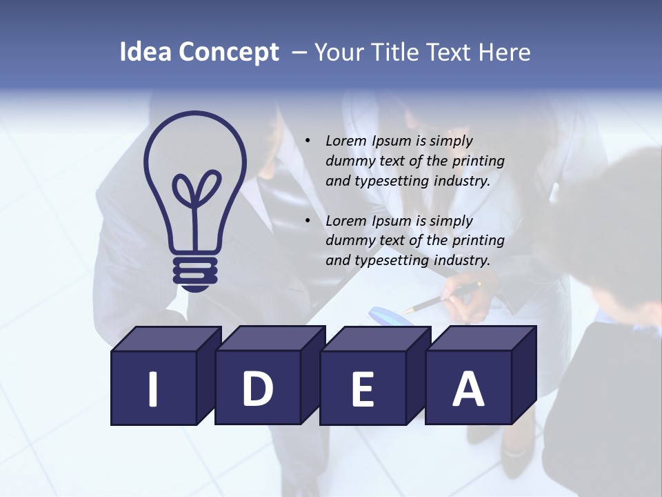 Team Communication Businesswoman PowerPoint Template