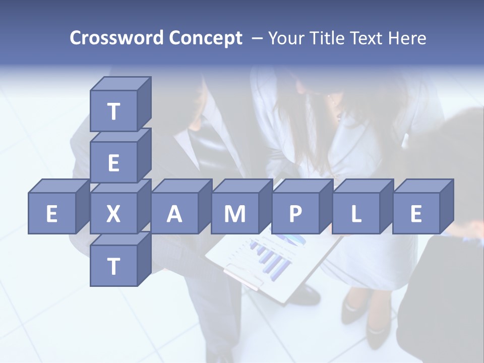 Team Communication Businesswoman PowerPoint Template