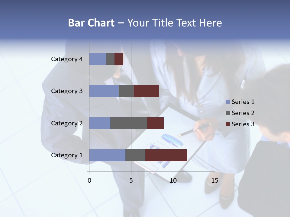 Team Communication Businesswoman PowerPoint Template