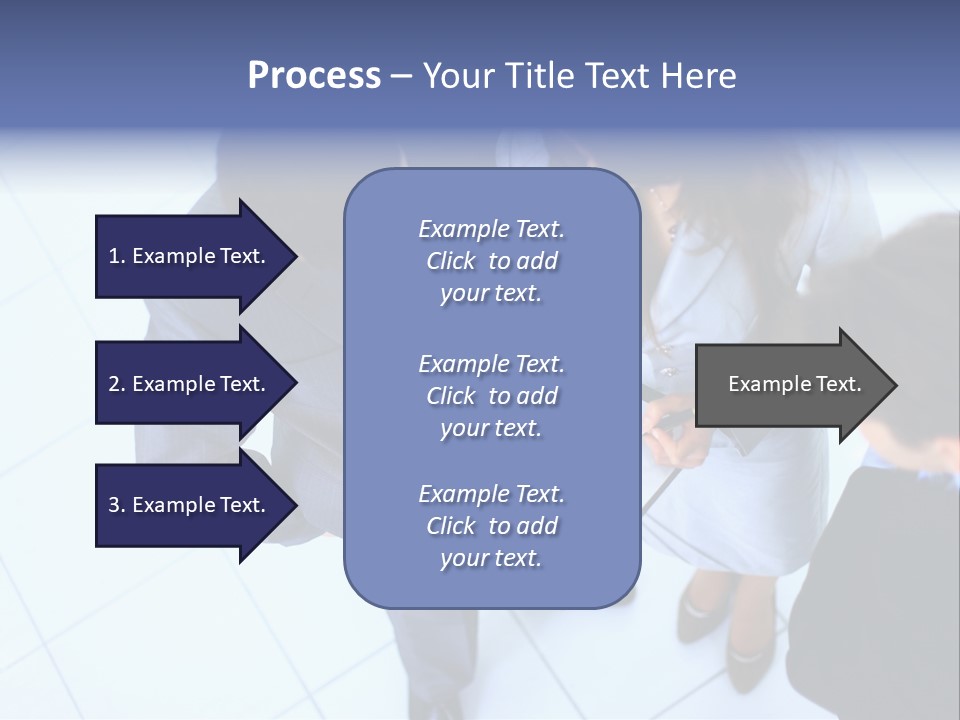 Team Communication Businesswoman PowerPoint Template