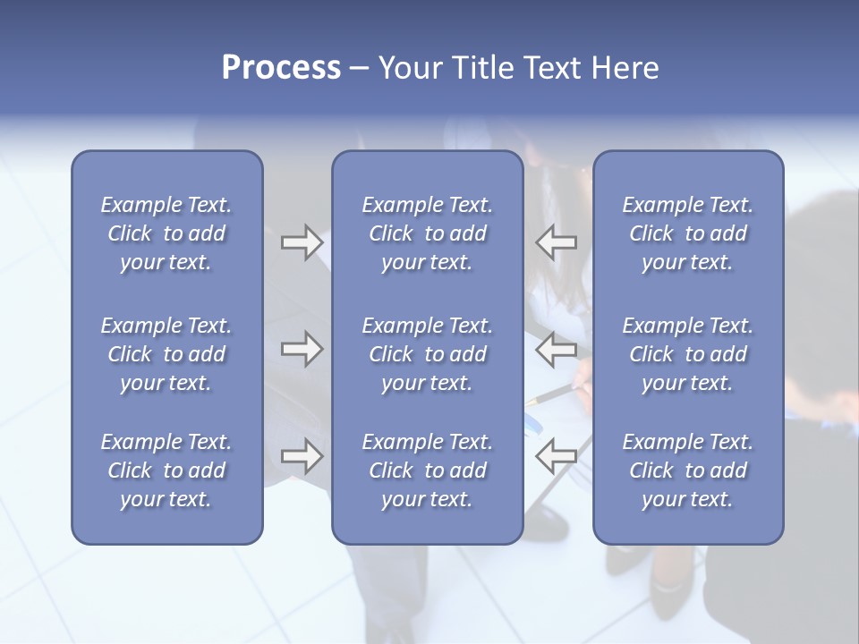 Team Communication Businesswoman PowerPoint Template