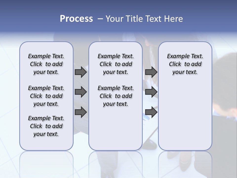 Team Communication Businesswoman PowerPoint Template