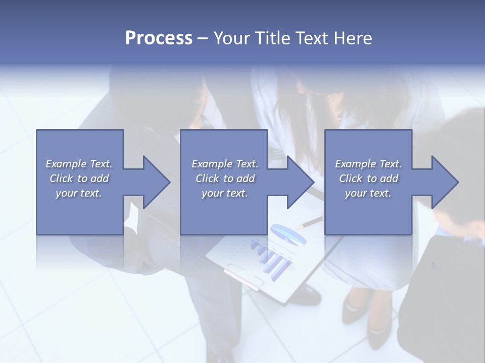 Team Communication Businesswoman PowerPoint Template