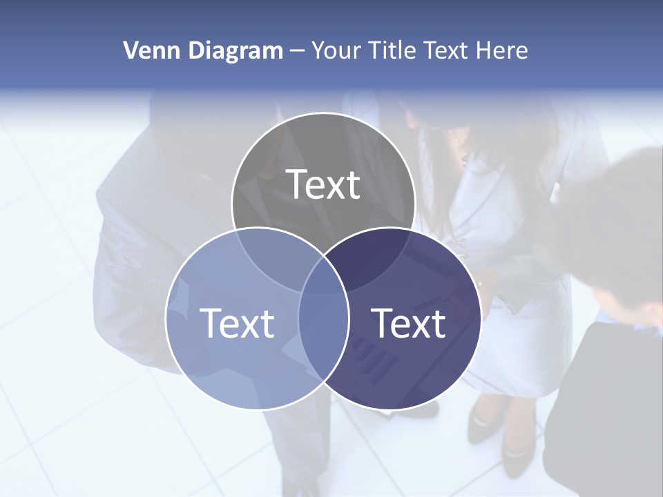 Team Communication Businesswoman PowerPoint Template