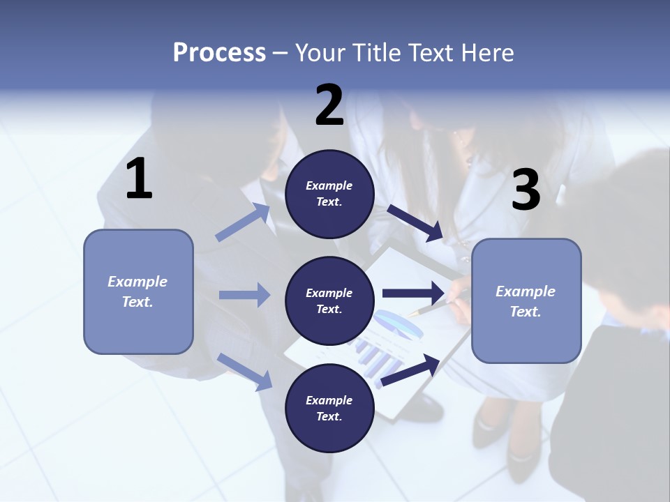 Team Communication Businesswoman PowerPoint Template